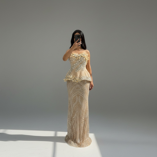 sachin and babi light blue dress Evening Dresses | Party Gowns